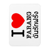 I Heart (Love) Farang Magneet (Verticaal)