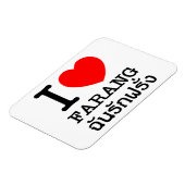 I Heart (Love) Farang Magneet (Linkerzijde)