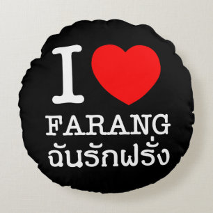 I Heart (Love) Farang Rond Kussen