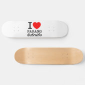 I Heart (Love) Farang Skateboard (Horizontaal)