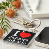 I Heart (Love) Farang Sleutelhanger (Voorkant Rechts)