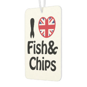I Heart [Love] Fish & Chips Luchtverfrisser