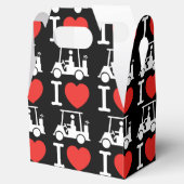 I Heart (Love) Golf Cart Bedankdoosjes (Geopend)