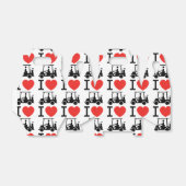 I Heart (Love) Golf Cart Bedankdoosjes (Uitgevouwen)