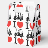 I Heart (Love) Golf Cart Bedankdoosjes (Geopend)