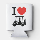 I Heart (Love) Golf Cart Blikjeskoeler (Achterkant)
