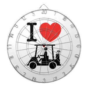 I Heart (Love) Golf Cart Dartbord