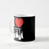 I Heart (Love) Golf Cart Koffiemok (Voorkant links)
