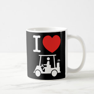 I Heart (Love) Golf Cart Koffiemok