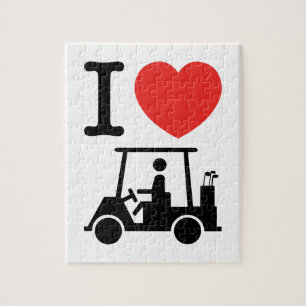 I Heart (Love) Golf Cart Legpuzzel