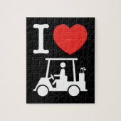 I Heart (Love) Golf Cart Legpuzzel (Verticaal)