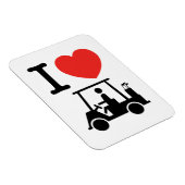 I Heart (Love) Golf Cart Magneet (Rechterzijde)
