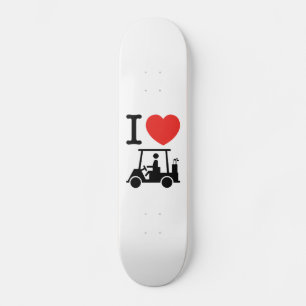 I Heart (Love) Golf Cart Persoonlijk Skateboard