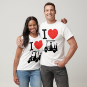 I Heart (Love) Golf Cart T-shirt (Unisex)