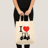 I Heart (Love) Golf Cart Tote Bag (Voorkant (product))