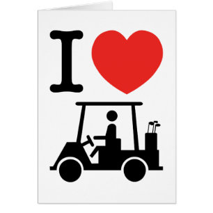 I Heart (Love) Golfkar Kaart