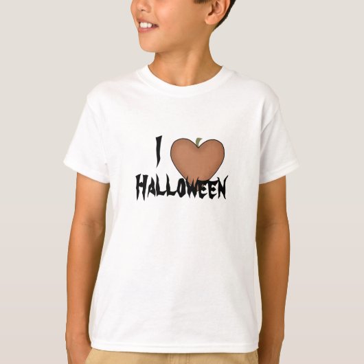 I Heart (Love) Halloween T-shirt (Voorkant)