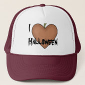I Heart (Love) Halloween Trucker Pet (Voorkant)