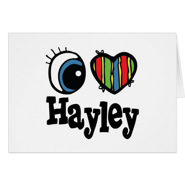 I Heart (Love) Hayley (Voorkant Horizontaal)