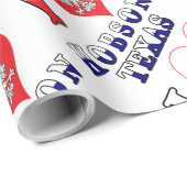 I Heart Love Hobson Texas Cadeaupapier (Rol Hoek)