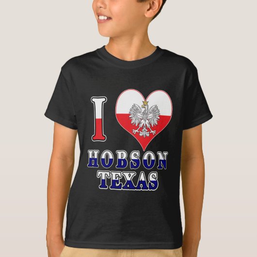 I Heart Love Hobson Texas T-shirt (Voorkant)