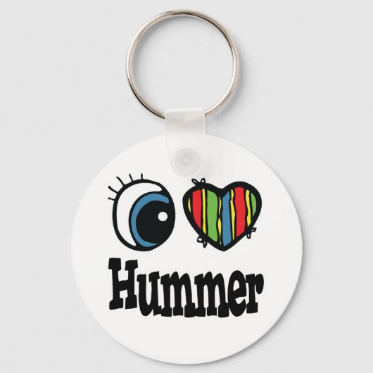I Heart (Love) Hummer Sleutelhanger (Voorkant)