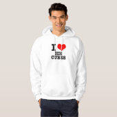 I HEART (LOVE) ICE CUBES HOODIE (Voorkant volledig)