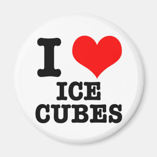 I HEART (LOVE) ICE CUBES MAGNEET