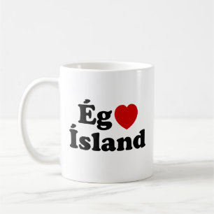 I Heart (Love) Iceland [Ég Elska Ísland] IJslands Koffiemok