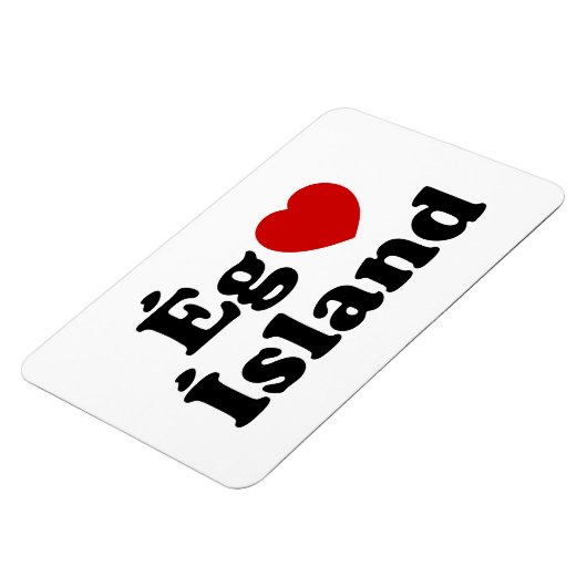 I Heart (Love) Iceland [Ég Elska Ísland] IJslands Magneet (Linkerzijde)