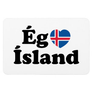 I Heart (Love) Iceland [Ég Elska Ísland] IJslands Magneet