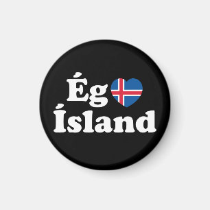 I Heart (Love) Iceland [Ég Elska Ísland] IJslands Magneet