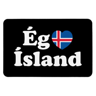 I Heart (Love) Iceland [Ég Elska Ísland] IJslands Magneet