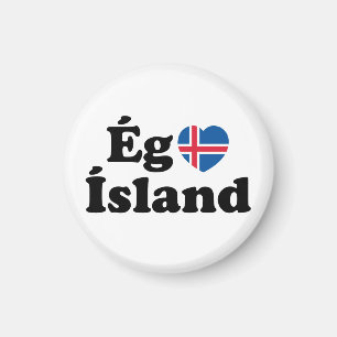I Heart (Love) Iceland [Ég Elska Ísland] IJslands Magneet