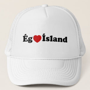 I Heart (Love) Iceland [Ég Elska Ísland] IJslands Trucker Pet