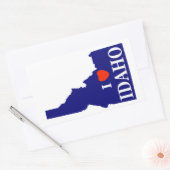 I Heart (Love) Idaho Rechthoekige Sticker (Envelop)