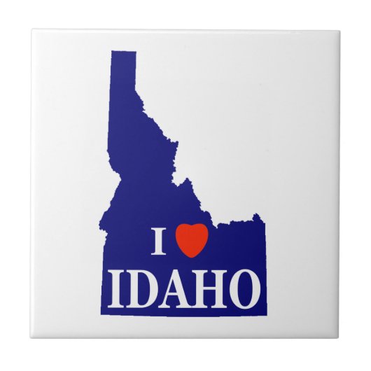 I Heart (Love) Idaho Tegeltje (Voorkant)