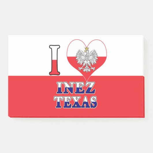 I Heart Love Inez Texas Post-it® Notes (Voorkant)