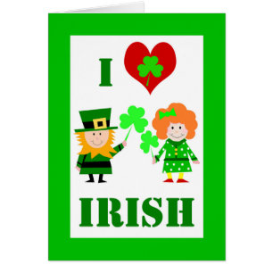 I Heart / Love Irish, St. Patrick's Day, Cute