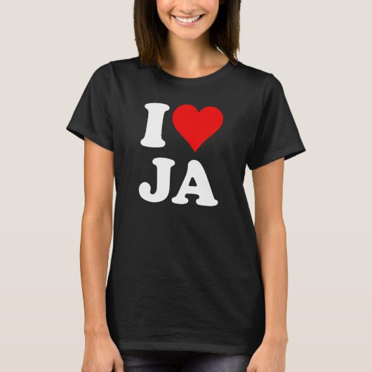 I Heart Love Ja 1 T-shirt (Voorkant)