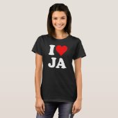 I Heart Love Ja 1 T-shirt (Voorkant volledig)