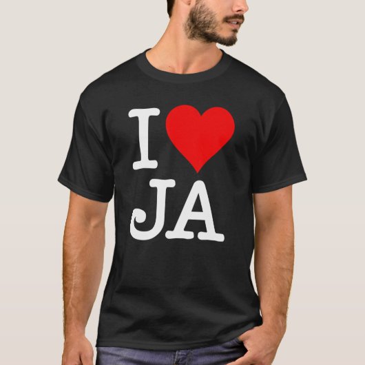 I Heart Love Ja 2 T-shirt (Voorkant)