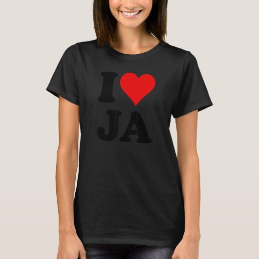 I Heart Love Ja T-shirt (Voorkant)
