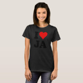 I Heart Love Ja T-shirt (Voorkant volledig)