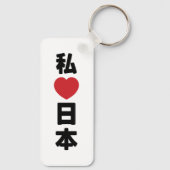 I Heart [Love] Japan 日 本 [Nihon/Nippon] Sleutelhanger (Achterkant)