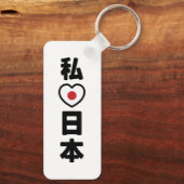 I Heart [Love] Japan 日 本 [Nihon/Nippon] Sleutelhanger (Achterkant)
