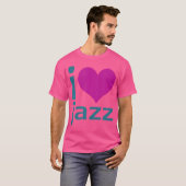 I Heart (Love) Jazz T-shirt (Voorkant volledig)
