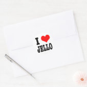 I HEART (LOVE) jello Ronde Sticker (Envelop)