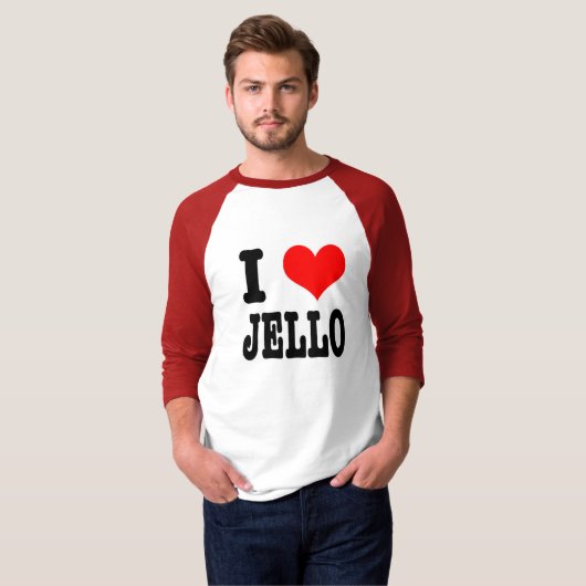 I HEART (LOVE) jello T-shirt (Voorkant volledig)