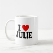 I Heart Love Julie _1 Koffiemok (Links)